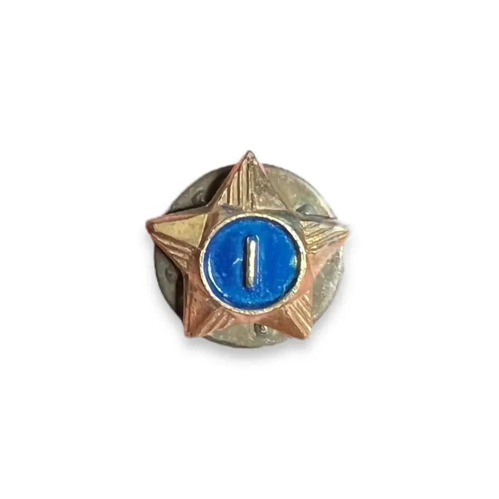 Boy Scouts Of America Vintage Ballou Gold Tone Star #1-3 Pins - Lot Of 5